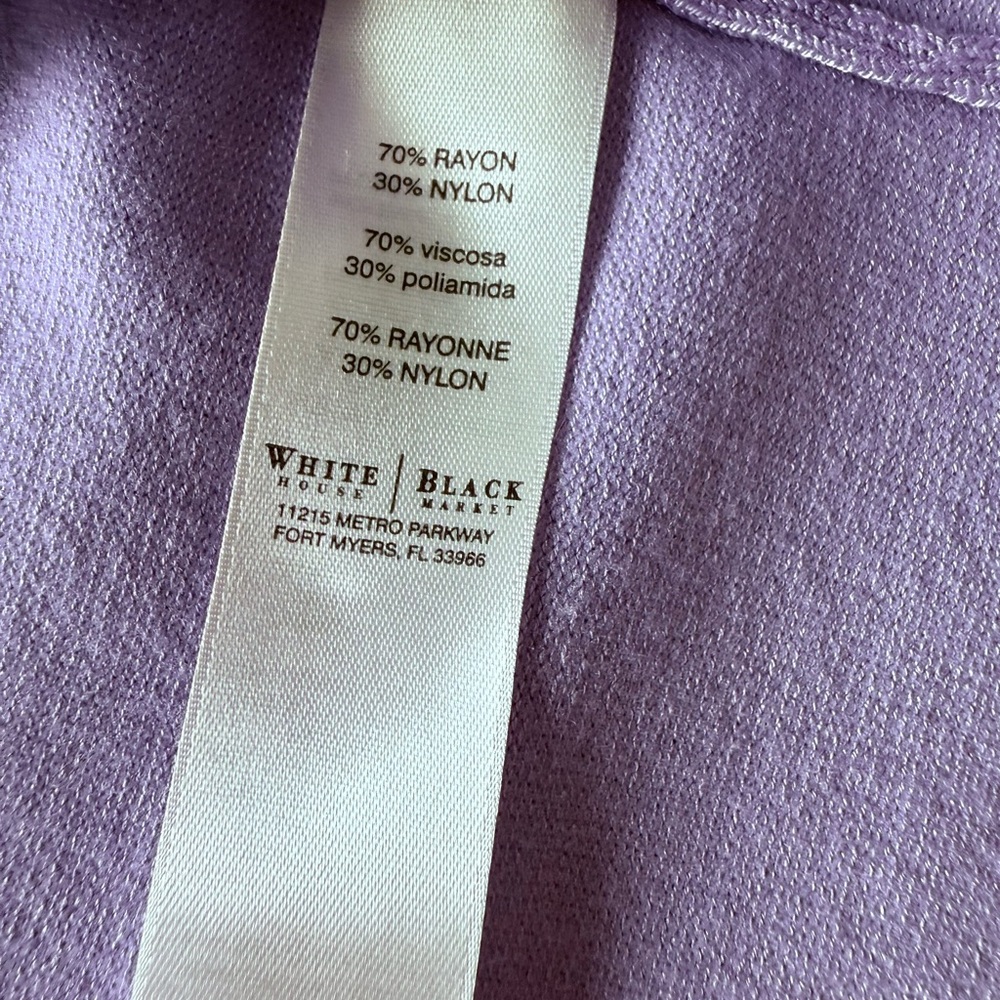 EUC White House Black Market Lilac Cardigan - Picture 3 of 8